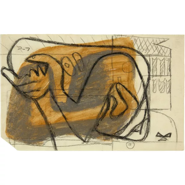Le Corbusier — Personnage aux bras croisés