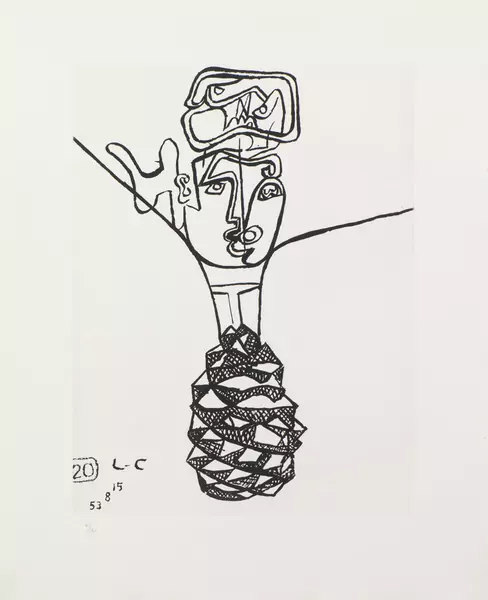 LE CORBUSIER (1887-1965), 'Unité 20', lithographie noir et blanc — DognyAuction
