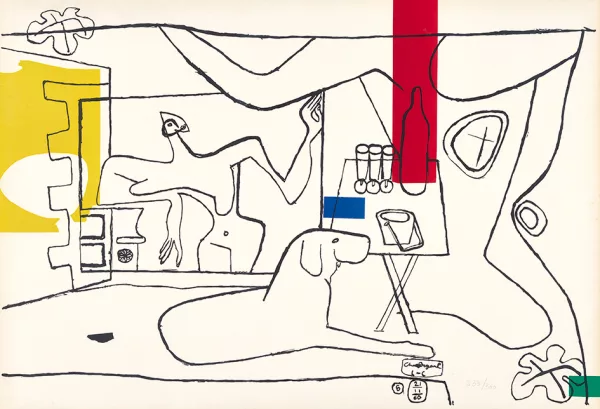 Le Corbusier — Trois verre d'apéritif, aus "Cortège....", 1960