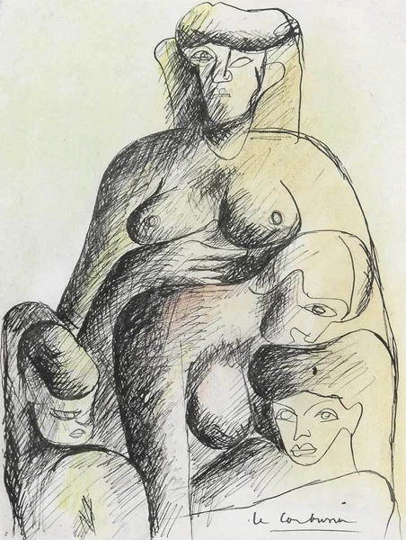 Le Corbusier — Groupe de quatre femmes nues, um 1940
