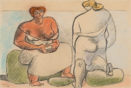 Deux femmes au bord de la mer, 1933