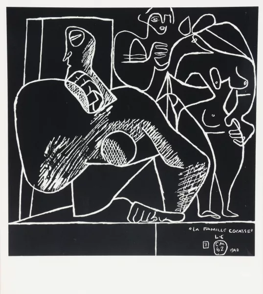 Le Corbusier — 2 Blätter: Danseuse; La famille cocasse, aus "La mer est toujours présente", 1962