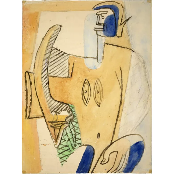 Le Corbusier — Figure de femme sur le thème de Divinité baroque