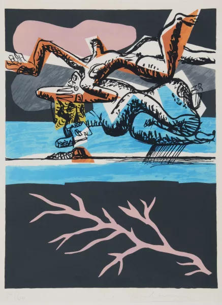 Le Corbusier — 2 Blätter aus "Poème de l'angle droit", 1955