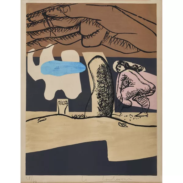 Le Corbusier — Komposition mit weiblichem Akt.