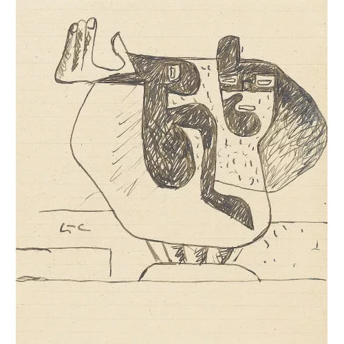 Le Corbusier — Studie zu "L′enfant est là".