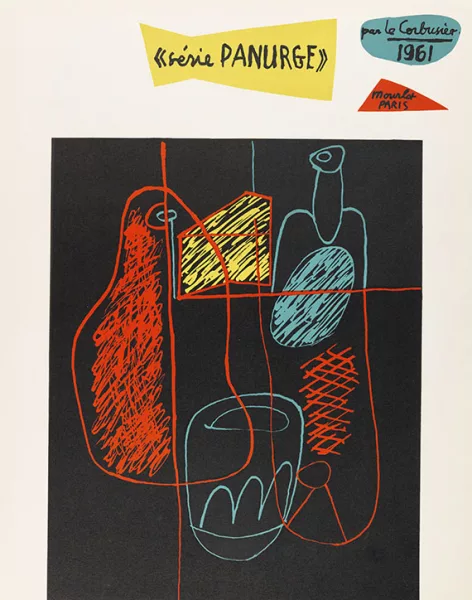 Le Corbusier — Mappenwerk: Série Panurge. Dabei: 2 Bll. Lithografie "Autrement que sur terre" und "Portrait"