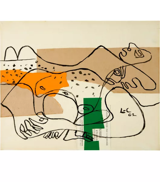 Le Corbusier — Deux nus féminins étendus, mains croisées
