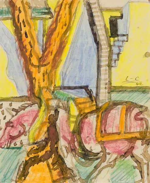 LE CORBUSIER (CHARLES-ÉDOUARD JEANNERET-GRIS) — Vue rue à Vézelay. 1942. — Koller Auktionen