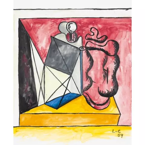 "Nature morte à la lanterne et à la cafetière"
