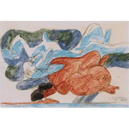 Deux femmes allongées