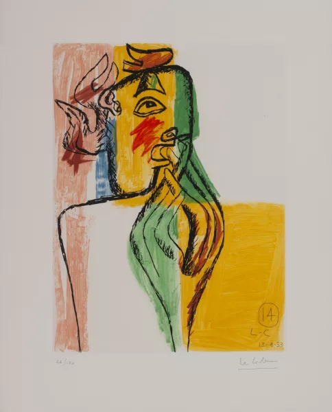 Le Corbusier — Blatt aus "Unité", 1953