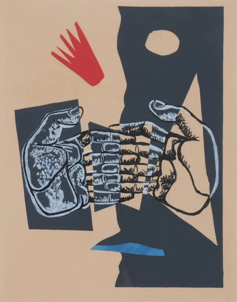 Le Corbusier — Blatt aus "Poème de l'angle droit", 1955