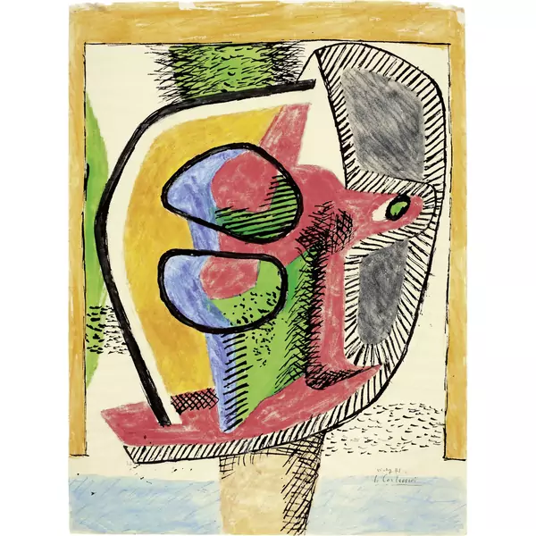 Le Corbusier — Composition Vichy 1941 — Galerie Kornfeld