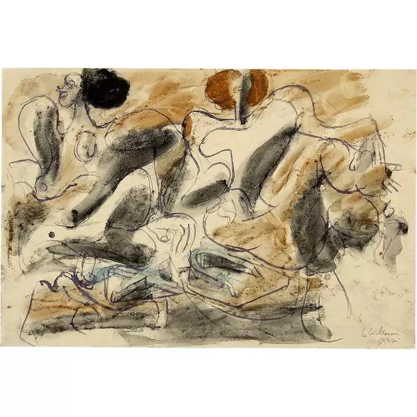 Le Corbusier — Groupe de femmes – Parqueuses — Galerie Kornfeld
