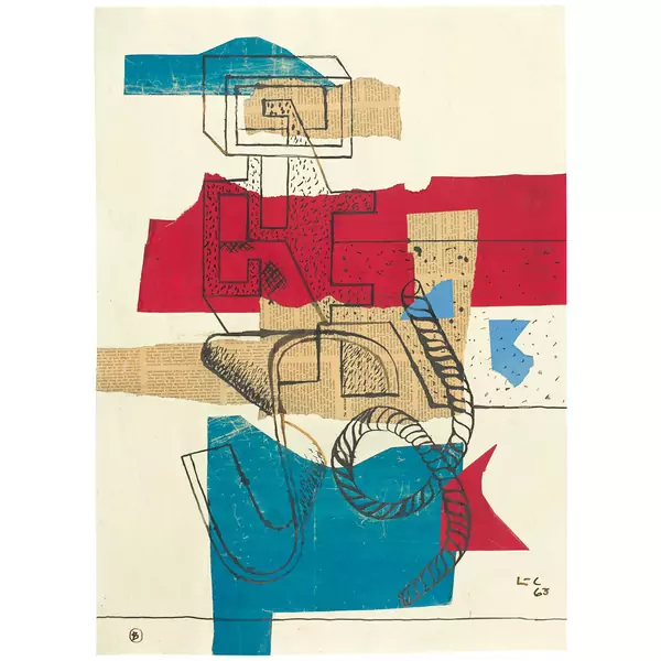 Le Corbusier — La corde du 1er octobre 63 - version B — Galerie Kornfeld