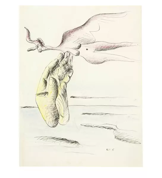 Le Corbusier — Licorne au corps de femme et main — Galerie Kornfeld