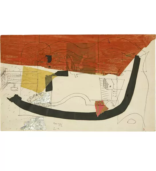 Le Corbusier — Nature morte avec bouteille, carafe, verre, et guitare — Galerie Kornfeld
