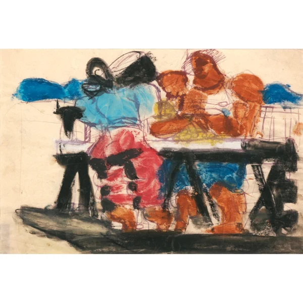 Le Corbusier — DEUX PERSONNAGE ASSIS TWO SITTING PERSONS