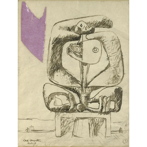 Le Corbusier — PROJET POUR UNE SCULPTURE, 1955 PROJECT FOR A SCULPTURE, 1955
