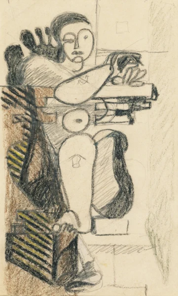 Le Corbusier — FEMME APPUYÉE SUR UNE RAMBARDEWOMAN LEANING ON RAILING
