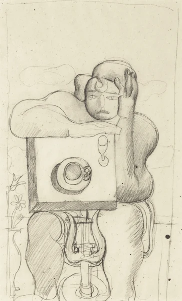 Le Corbusier — Femme assise à la table, 1928