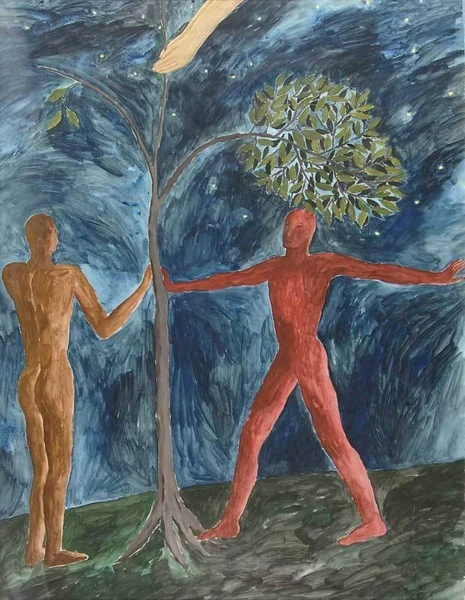 Leiko Ikemura — Ohne Titel (Adam und Eva)