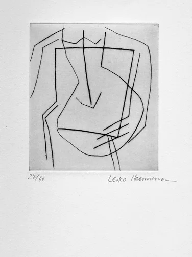Leiko Ikemura — 2 Blätter: Der Stürzende; Ohne Titel