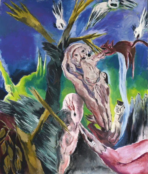 Leiko Ikemura — Unwetter - rectoKomposition (Studie) - verso