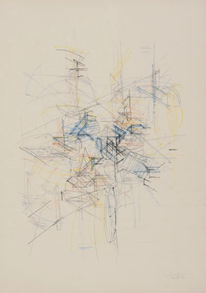 Lenz Klotz — Farbige Zeichnung, 1967