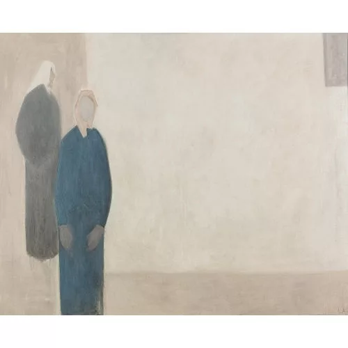 Leo Andenmatten — "Deux femmes devant la maison".