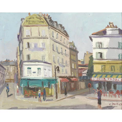 Leo Deck — Vorstadtpartie in Paris.