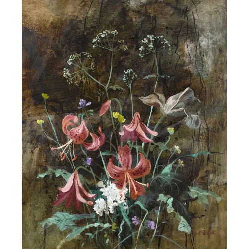 Leo Deck — "Blumenstillleben".