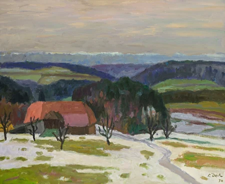 Paysage de fin d'hiver