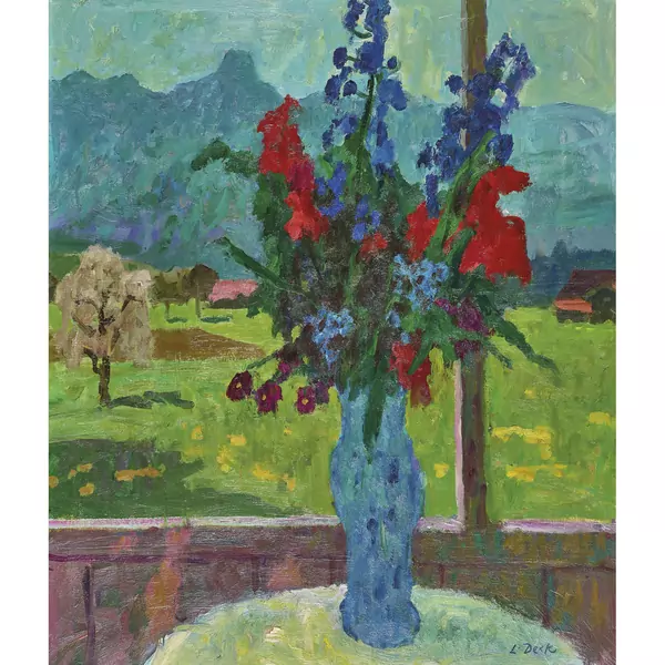 "Blumen mit Stockhorn"