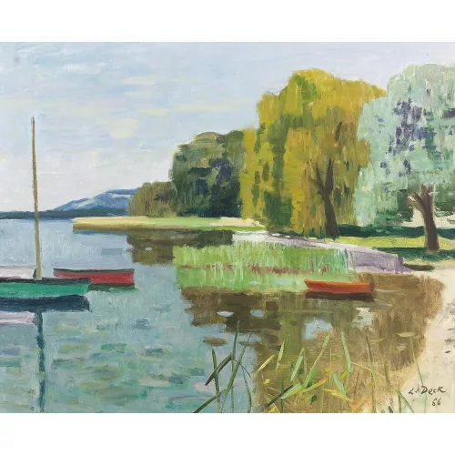 Leo Deck — "Môtier, Murtensee".