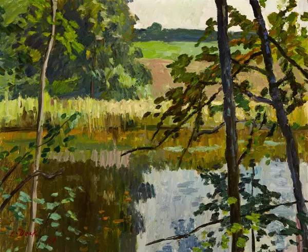 Sommerlandschaft am Wasser