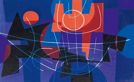 LEO LEUPPI — Trident rouge. 1958. — Koller Auktionen