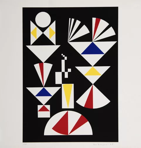 Leo Leuppi — 2 Blätter: Komposition, 1958; 1968