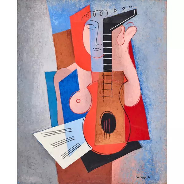 Frau mit Gitarre