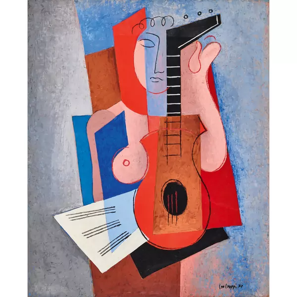Frau mit Gitarre