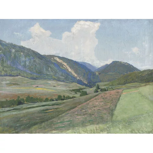 Léo-Paul Robert — Sommerliche Juralandschaft.