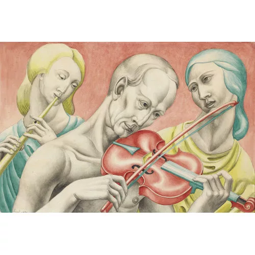 Leo Steck — Drei Musizierende.