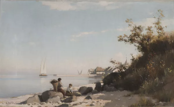 Léon Gaud — Enfants au bord du lac
