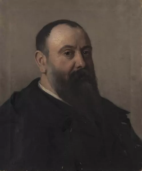 Léon GAUD (1844-1908), "Autoportrait", huile — DognyAuction