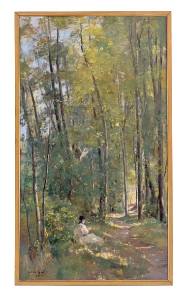 Léon Gaud — Jeune femme assise en