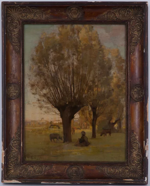 Léon Gaud — Campagne et Genève dans le lointain