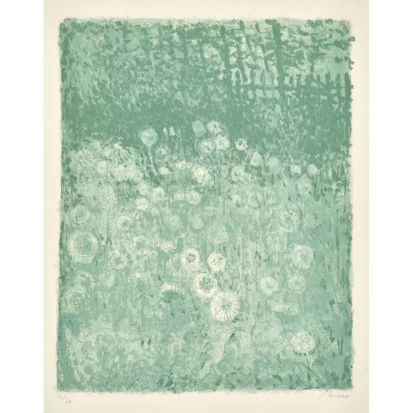 Leonhard Meisser — Pusteblumen im Garten.