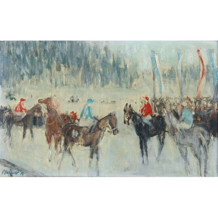 "Vor dem Rennen II, Arosa"
