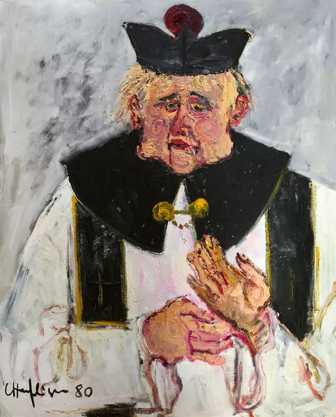 «Pfaff (Landpfarrer mit Birett)» – 1980 – Leopold Haefliger